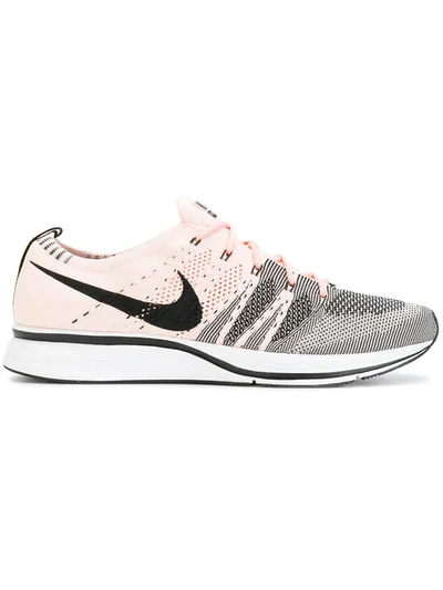 Nike Lab Flyknit Trainer Sneaker In Grey/black/pink
