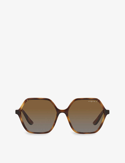 Vogue Eyewear Woman Sunglasses Vo5361s In Polar Brown Gradient