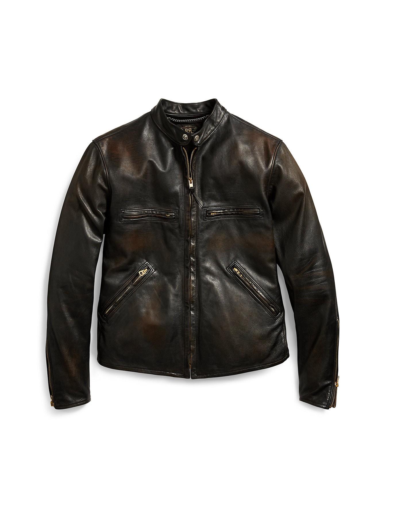 ralph lauren leather jacket sale