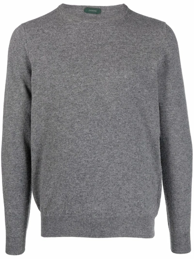 Zanone Crew Neck Jumper In Grey