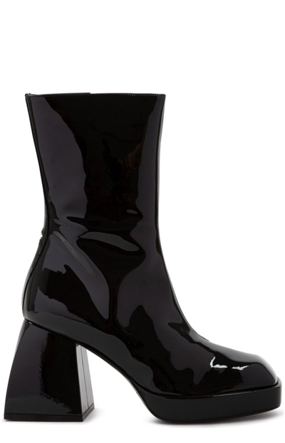 Nodaleto Patent Leather 200 Mm Heeled Ankle Boots In Black