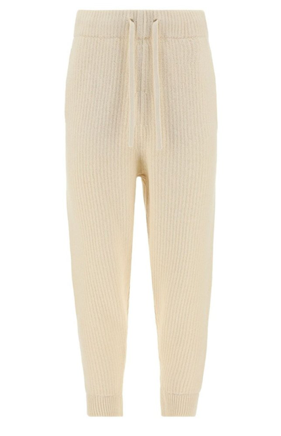Moncler Genius 2 Moncler 1952 - Rib Knitted Trousers In Ivory