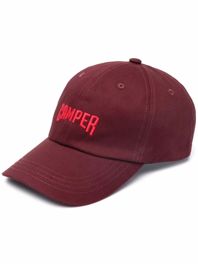 Camper Embroidered-logo Cap In Rot