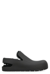 Bottega Veneta Puddle Shearling-lined Rubber Slingback Loafers In Black