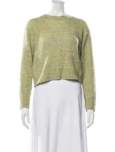 Pre-owned 360cashmere Cashmere Crew Neck Sweater In Green