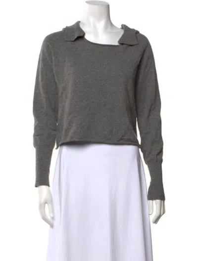 Pre-owned 360cashmere Cashmere Crew Neck Sweater In Grey