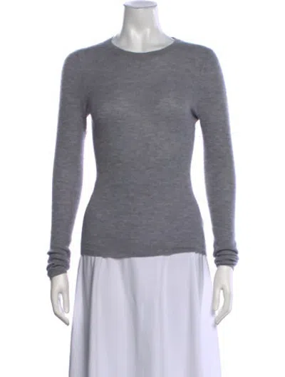 Pre-owned 360cashmere Cashmere Crew Neck Sweater In Grey