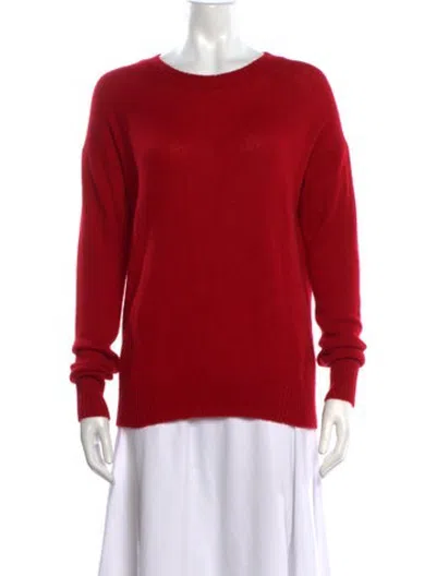 Pre-owned 360cashmere Cashmere Crew Neck Sweater In Red
