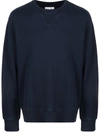 Alex Mill Garment-dyed Cotton-jersey Sweatshirt In Blue