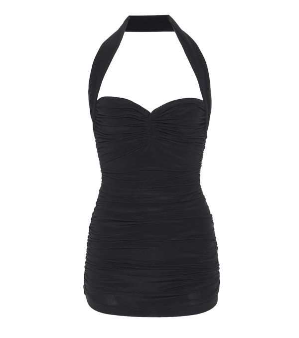 Norma Kamali Norma Kamalli Ruched One-piece Swimsuit In Black | ModeSens