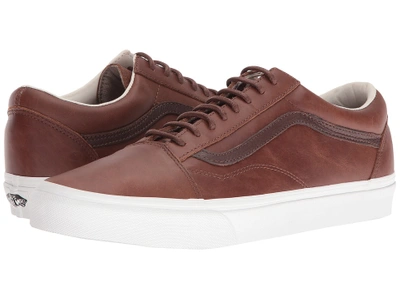 Vans - Old Skooltm ((leather) Dachshund/potting Soil) Skate Shoes | ModeSens