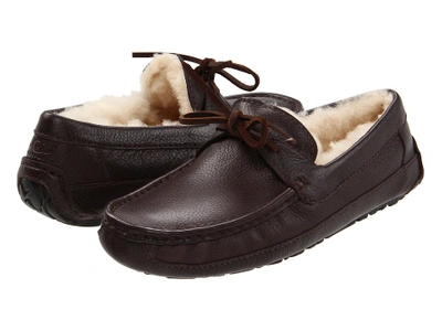 Ugg - Byron (chocolate Leather) Men's Slippers | ModeSens