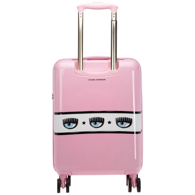 Chiara Ferragni Eyelike Suitcase In Rosa