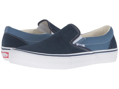 Vans - Slip-on Pro ((two-tone) Navy/stv Navy) Men's Skate Shoes | ModeSens