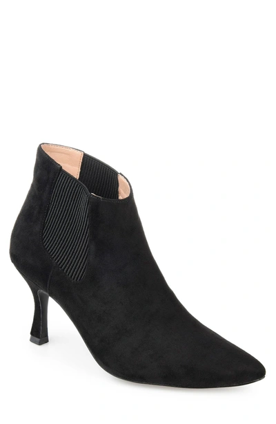 Journee Collection Elitta Vegan Leather Chelsea Bootie In Black