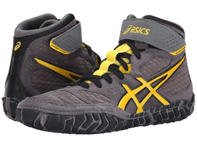 Asics - Aggressor(r) 2 (graphite/sunflower/black) Men's Wrestling Shoes |  ModeSens