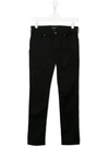 Emporio Armani Kids' Slim-fit Jeans In Black