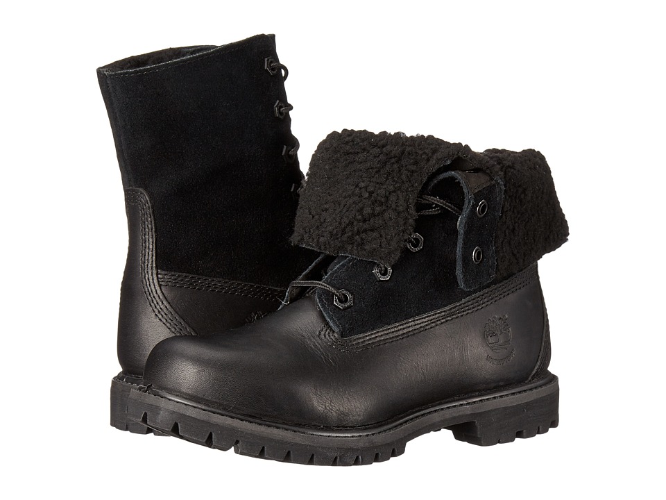 authentics teddy fleece boot for women in black