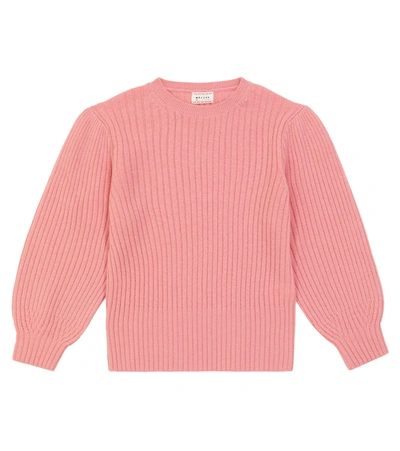 Morley Kids' Oriana Wool Sweater In Pink