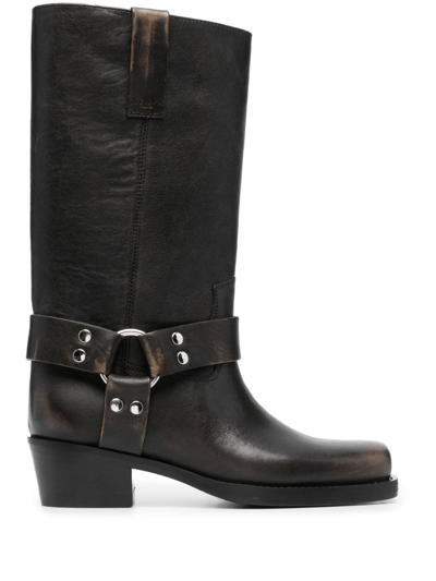 Paris Texas Nappa Leather Roxy Boot In Black