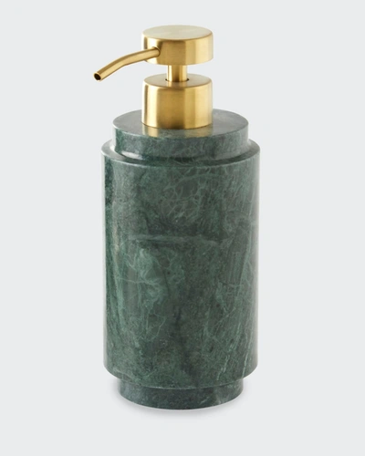 Kassatex Esmeralda Lotion Dispenser In Green Marble