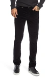 Frame L'homme Skinny Fit Corduroy Five Pocket Pants In Noir