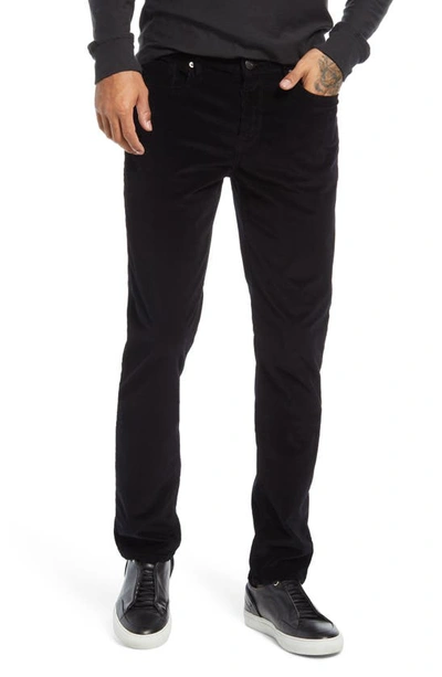 Frame L'homme Skinny Fit Corduroy Five Pocket Pants In Noir