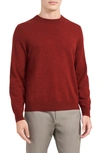 Theory Hilles Cashmere Crewneck Sweater In Andorra Mouline