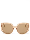 Loewe Women's Cat Eye Sunglasses, 57mm In Shiny Light Brown