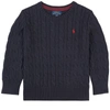 Ralph Lauren Kids' Cable Knit Sweater Navy