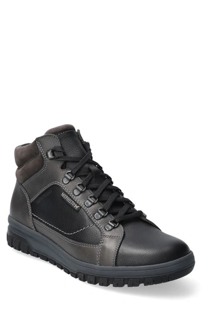 Mephisto Pitt Mid Lace-up Boot In Black Nevada