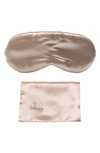 Blissy Silk Sleep Mask In Champagne