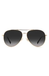 Jimmy Choo Devan 59mm Gradient Aviator Sunglasses In Grey
