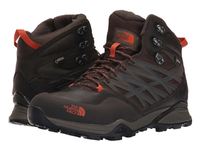 The North Face - Hike Mid Gtx(r) (morel Brown/orange Rust Season)) Men's Hiking Boot ModeSens