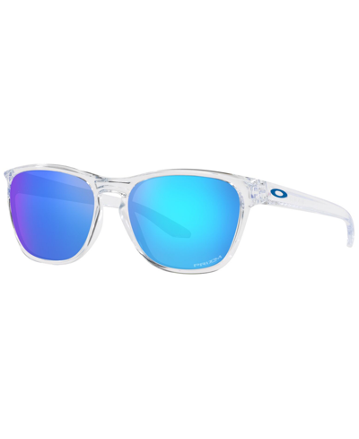 Oakley Manorburn Prizm Sapphire Square Mens Sunglasses Oo9479 947906 56 In Polished Clear