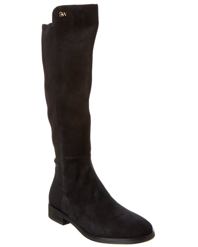 Stuart Weitzman Keelan Suede Tall Boot In Black