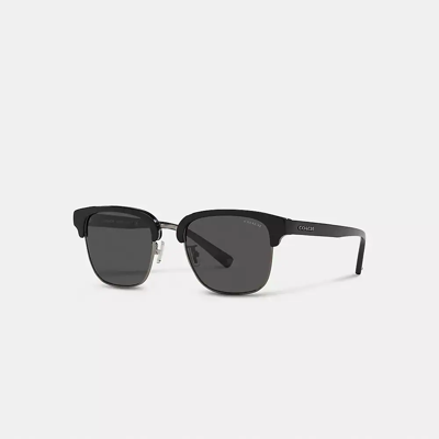 Coach Man Sunglasses Hc8326 C6194 In Dark Grey Solid