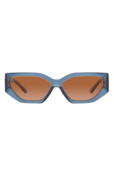Tory Burch Women's Sunglasses, Ty9070u 55 In Blue/ Amber Gradient