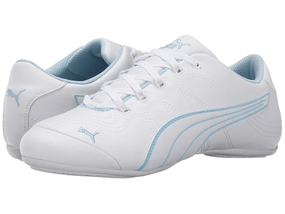 Puma - Soleil V2 Comfort Fun (white/white/cool Blue) Women's Shoes |  ModeSens