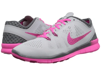 Nike - Free 5.0 Tr Fit 5 Breathe (pure Platinum/cool Grey/pink  Pow/fireberry) Women's Cross Training | ModeSens
