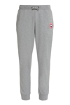 Canada Goose Huron Logo-patch Track Pants In Stone Heather