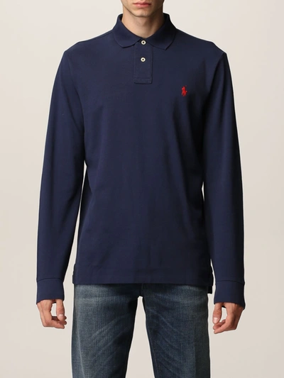 Polo Ralph Lauren Cotton Polo Shirt In Navy