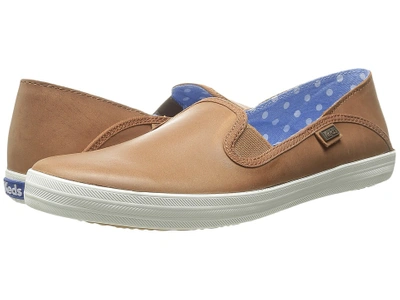 Keds - Crashback Leather (cognac Leather) Women's Slip On Shoes | ModeSens