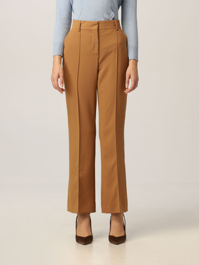 See By Chloé See By Chloe Crepe Trousers In Brown