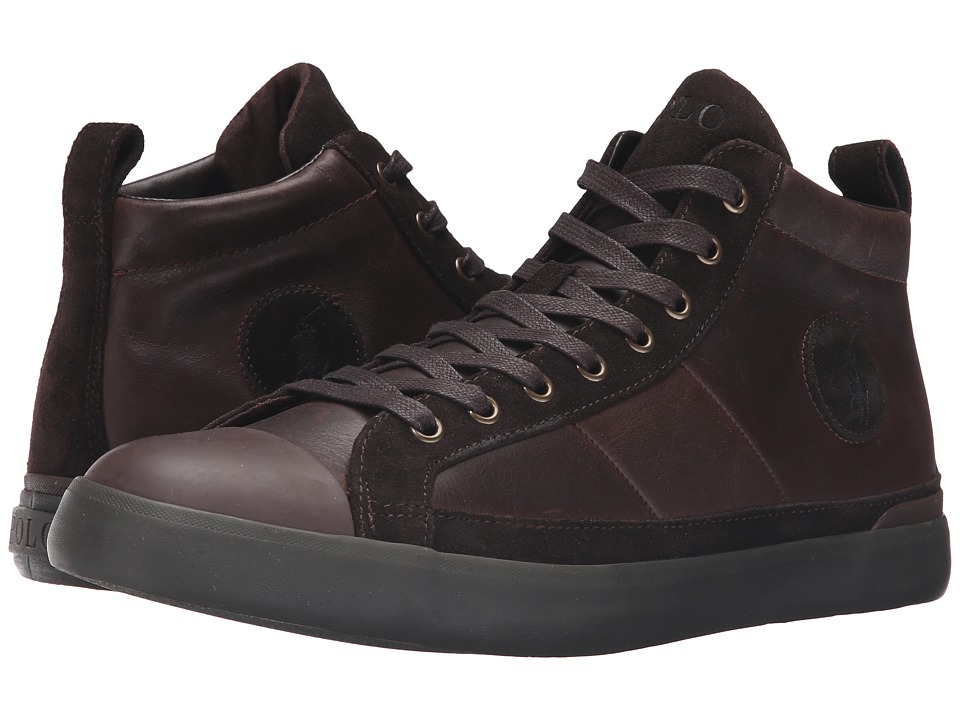 Polo Ralph Lauren - Clarke (dark Brown Smooth Oil Leather/sport Suede) Men's  Lace Up Casual Shoes | ModeSens