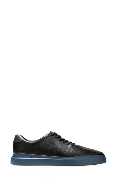 Cole Haan Men's Grandpro Rally Laser Cut Sneakers Men's Shoes In Black/magnet/dark Denim