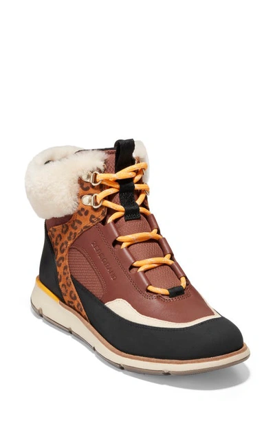 cole haan zerogrand genuine shearling waterproof hiker boot