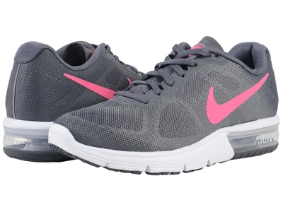 clima donante Aceptado Nike - Air Max Sequent (dark Grey/white/black/hyper Pink) Women's Running  Shoes | ModeSens