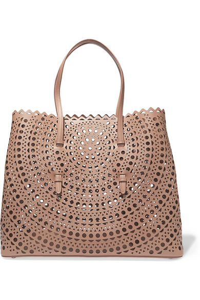 Vienne Studded Laser-cut Leather Tote | ModeSens