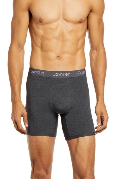 Calvin Klein Assorted 3-pack Boxer Briefs In Grey Multi